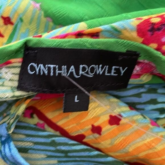 Cynthia Rowley Womens Two Piece Skirt and Top Flower Print Summer Outfit Sz L - Picture 14 of 14